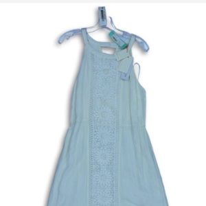 Nwt Skies Are Blue Womens White Lace Halter Neck Wrap Maxi Dress Size Large